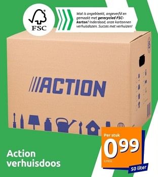 Promoties Action verhuisdoos - Huismerk - Action - Geldig van 20/03/2024 tot 26/03/2024 bij Action