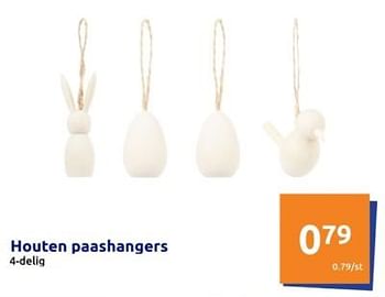 Promoties Houten paashangers - Huismerk - Action - Geldig van 20/03/2024 tot 26/03/2024 bij Action