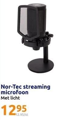 Promoties Nor-tec streaming microfoon - Nor-Tec - Geldig van 20/03/2024 tot 26/03/2024 bij Action