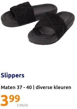 Promoties Slippers - Huismerk - Action - Geldig van 20/03/2024 tot 26/03/2024 bij Action