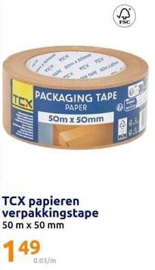 Promoties Tcx papieren verpakkingstape - TCX - Geldig van 20/03/2024 tot 26/03/2024 bij Action