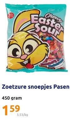 Promoties Zoetzure snoepjes pasen - Huismerk - Action - Geldig van 20/03/2024 tot 26/03/2024 bij Action