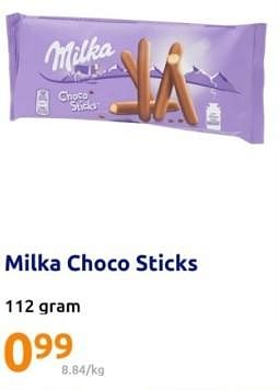 Promoties Milka choco sticks - Milka - Geldig van 20/03/2024 tot 26/03/2024 bij Action