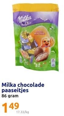 Promoties Milka chocolade paaseitjes - Milka - Geldig van 20/03/2024 tot 26/03/2024 bij Action