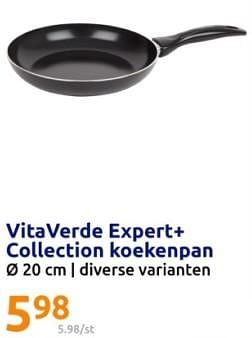Promoties Vitaverde expert+ collection koekenpan - Vita Verde - Geldig van 20/03/2024 tot 26/03/2024 bij Action