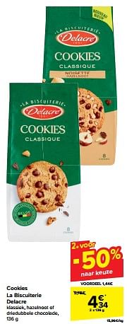 Promotions Cookies la biscuiterie delacre - Delacre - Valide de 20/03/2024 à 02/04/2024 chez Carrefour
