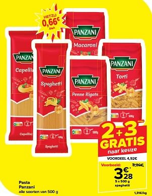 Promoties Spaghetti - Panzani - Geldig van 20/03/2024 tot 02/04/2024 bij Carrefour