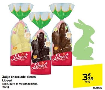 Promotions Zakje chocolade-eieren libeert - Libeert - Valide de 20/03/2024 à 02/04/2024 chez Carrefour