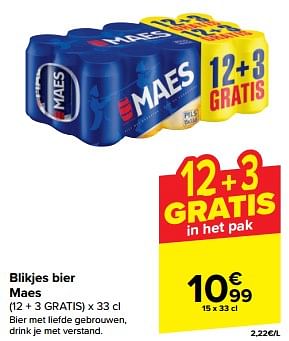 Promotions Bier maes - Maes - Valide de 20/03/2024 à 02/04/2024 chez Carrefour
