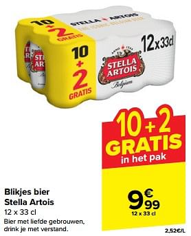 Promotions Bier stella artois - Stella Artois - Valide de 20/03/2024 à 02/04/2024 chez Carrefour