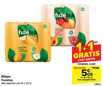 Promoties Thee mango-kamille - FuzeTea - Geldig van 20/03/2024 tot 02/04/2024 bij Carrefour
