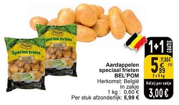Promoties Aardappelen speciaal frieten bel pom - Bel pom - Geldig van 19/03/2024 tot 25/03/2024 bij Cora