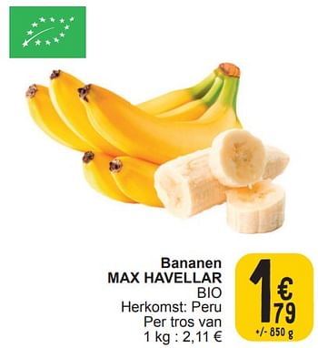Promoties Bananen max havellar bio - Max Havelaar - Geldig van 19/03/2024 tot 25/03/2024 bij Cora