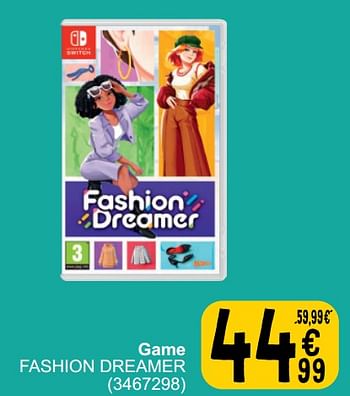 Promotions Game fashion dreamer - Nintendo - Valide de 19/03/2024 à 30/03/2024 chez Cora