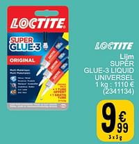 Lijm super glue-3 liquid universel-Loctite