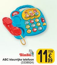 Abc kleurrijke telefoon-Simba Baby