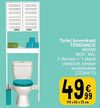 Promoties Toilet bovenkast tendance miami - Tendance - Geldig van 19/03/2024 tot 30/03/2024 bij Cora