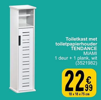 Promoties Toiletkast met toiletpapierhouder tendance - Tendance - Geldig van 19/03/2024 tot 30/03/2024 bij Cora