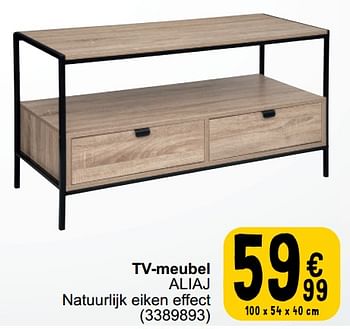 Promoties Tv-meubel aliaj - Huismerk - Cora - Geldig van 19/03/2024 tot 30/03/2024 bij Cora