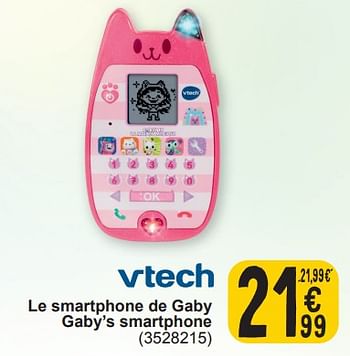 Promotions Le smartphone de gaby gaby`s smartphone - Vtech - Valide de 19/03/2024 à 30/03/2024 chez Cora