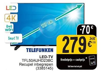Promotions Telefunken led tv tfl50auhd23bc - Telefunken - Valide de 19/03/2024 à 30/03/2024 chez Cora
