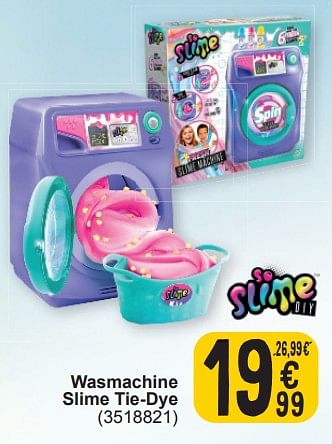 Promotions Wasmachine slime tie-dye - Slime - Valide de 19/03/2024 à 30/03/2024 chez Cora