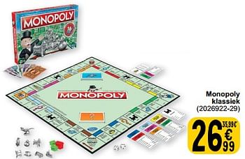 Promoties Monopoly klassiek - Hasbro - Geldig van 19/03/2024 tot 30/03/2024 bij Cora