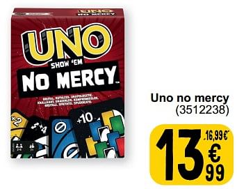 Promotions Uno no mercy - Mattel - Valide de 19/03/2024 à 30/03/2024 chez Cora