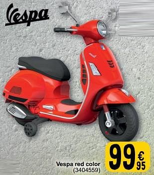 Promotions Vespa red color - Vespa - Valide de 19/03/2024 à 30/03/2024 chez Cora