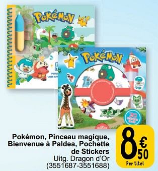 Promoties Pokémon pinceau magique bienvenue à paldea pochette de stickers - Huismerk - Cora - Geldig van 19/03/2024 tot 30/03/2024 bij Cora