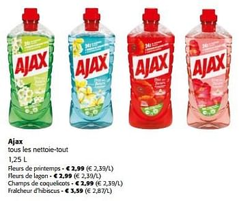 Promotions Ajax tous les nettoie-tout - Ajax - Valide de 13/03/2024 à 26/03/2024 chez Colruyt