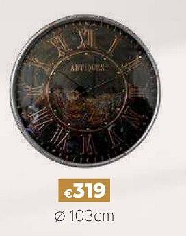 Promoties Horloge murale - Huismerk - Euroshop - Geldig van 14/03/2024 tot 31/05/2024 bij Euro Shop