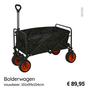 Promotions Bolderwagen - Produit Maison - Multi Bazar - Valide de 08/03/2024 à 30/06/2024 chez Multi Bazar