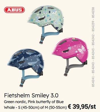 Promoties Fietshelm smiley 3.0 - Abus - Geldig van 08/03/2024 tot 30/06/2024 bij Multi Bazar
