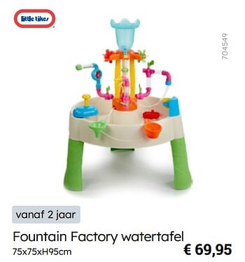 Promoties Fountain factory watertafel - Little Tikes - Geldig van 08/03/2024 tot 30/06/2024 bij Multi Bazar