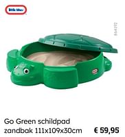 Promoties Go green schildpad zandbak - Little Tikes - Geldig van 08/03/2024 tot 30/06/2024 bij Multi Bazar
