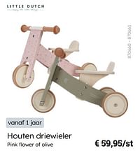 Houten driewieler-Little Dutch