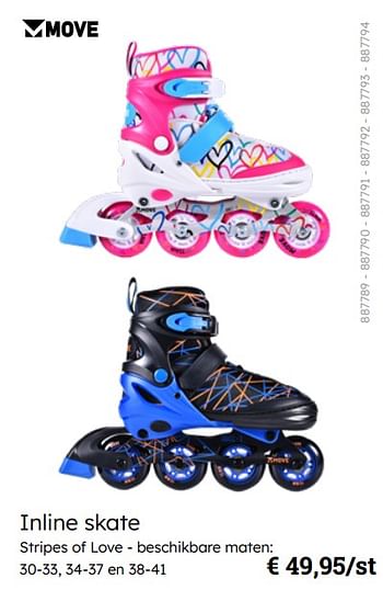 Promotions Inline skate - Move - Valide de 08/03/2024 à 30/06/2024 chez Multi Bazar
