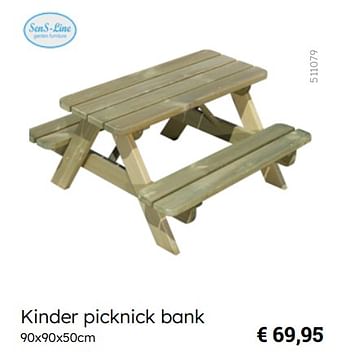 Promotions Kinder picknick bank - Sens-Line - Valide de 08/03/2024 à 30/06/2024 chez Multi Bazar