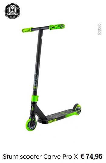 Promoties Stunt scooter carve pro x - Madd Gear - Geldig van 08/03/2024 tot 30/06/2024 bij Multi Bazar