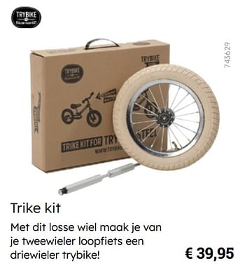 Promotions Trike kit - Trybike - Valide de 08/03/2024 à 30/06/2024 chez Multi Bazar