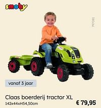 Claas boerderij tractor xl-Smoby