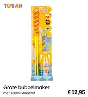 Promoties Grote bubbelmaker - Tuban - Geldig van 08/03/2024 tot 30/06/2024 bij Multi Bazar