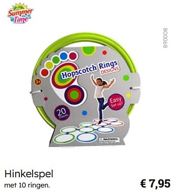 Promotions Hinkelspel - Summertime - Valide de 08/03/2024 à 30/06/2024 chez Multi Bazar
