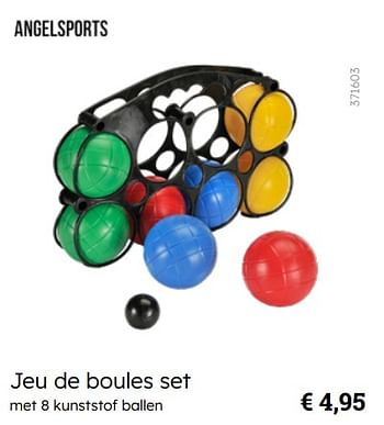 Promotions Jeu de boules set - Angel Sports - Valide de 08/03/2024 à 30/06/2024 chez Multi Bazar