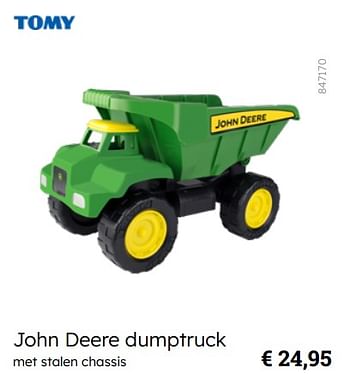 Promoties John deere dumptruck - Tomy - Geldig van 08/03/2024 tot 30/06/2024 bij Multi Bazar