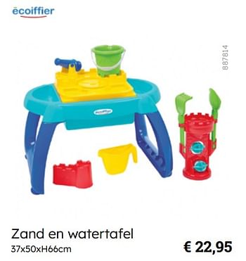 Promotions Zand en watertafel - Ecoiffier - Valide de 08/03/2024 à 30/06/2024 chez Multi Bazar