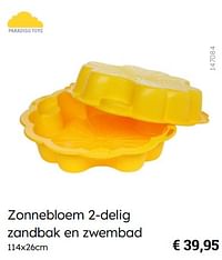 Zonnebloem 2-delig zandbak en zwembad-Paradiso Toys