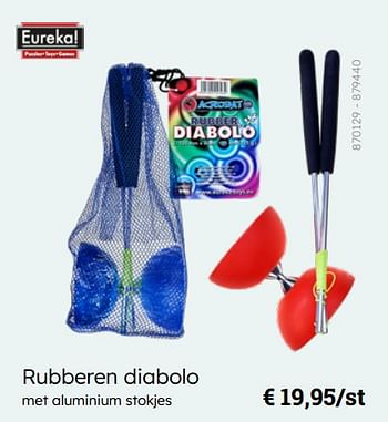 Promoties Rubberen diabolo - Eureka - Geldig van 08/03/2024 tot 30/06/2024 bij Multi Bazar