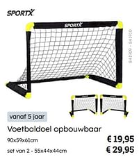 Voetbaldoel opbouwbaar-SportX